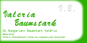 valeria baumstark business card