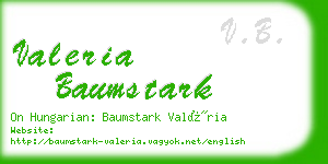 valeria baumstark business card